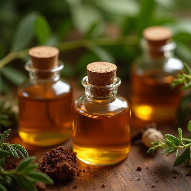 Flacons d’essences naturelles